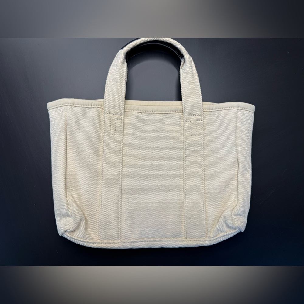 TORY BURCH *NWOT* Mini Mercer Canvas Tote Bag in Natural - Picture 8 of 11